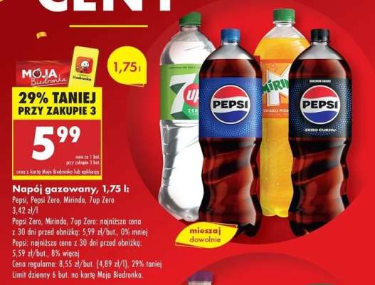 Napój gazowany, 1,75 l