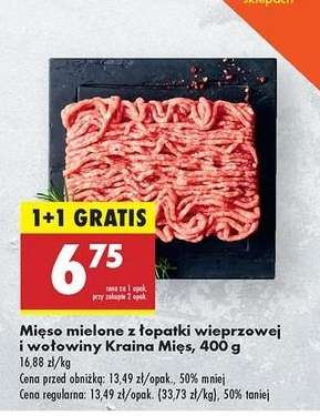 Mięso mielone z łopatki wieprzowej i wołowiny Kraina Mięs 400 g