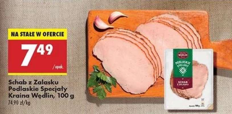 Schab z Zalasku Podlaskie Specjały Kraina Wędlin, 100 g