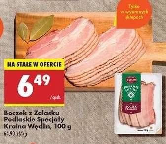 Boczek z Zalasku Podlaskie Specjały Kraina Wędlin, 100 g