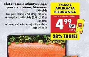 Filet z łososia atlantyckiego porcja rodzinna Marinero