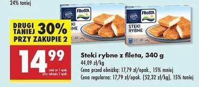 Steki rybne z fileta, 340 g
