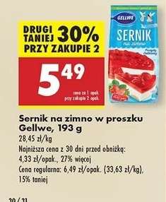 Sernik na zimno w proszku Gellwe, 193 g