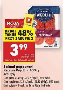 Salami pepperoni Kraina Wędlin, 100 g