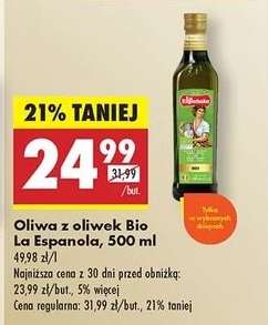 Oliwa z oliwek Bio La Espanola, 500 ml