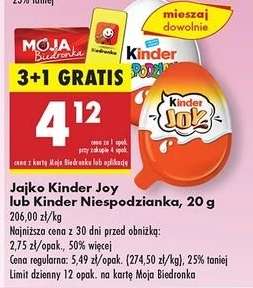 Jajko Kinder Joy lub Kinder Niespodzianka, 20 g