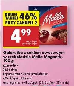 Galaretka z sokiem owocowym w czekoladzie Mella Magnetic , 190 g