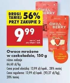 Owoce mrożone w czekoladzie, 150 g