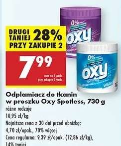 Odplamiacz do tkanin w proszku Oxy Spotless 730 g
