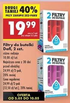 Filtry do butelki Dafi, 2 szt.