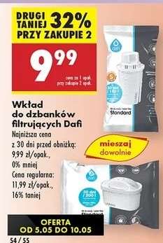 Wkład do dzbanków filtrujących Dafi
