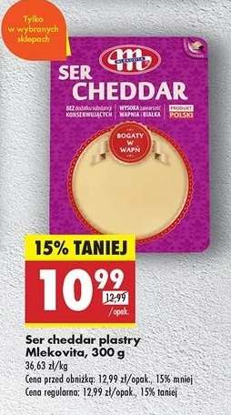 Ser cheddar plastry Mlekovita , 300 g