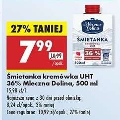 Śmietanka kremówka UHT 36% Mleczna Dolina, 500 ml