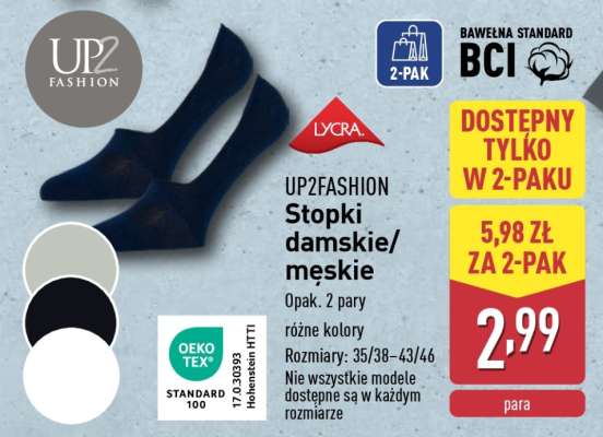 UP2FASHION Stopki damskie/męskie