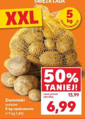 Ziemniaki jadalne 5 kg opakowanie