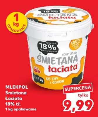 MLEKPOL Śmietana Łaciata 18% tł.