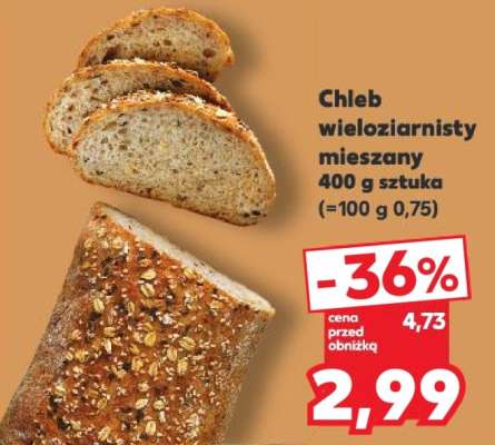 Chleb wieloziarnisty mieszany 400 g sztuka