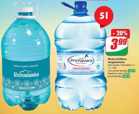 Woda źródlana niegazowana