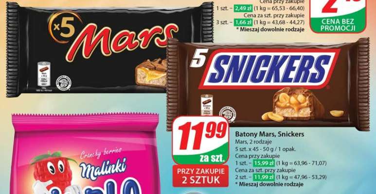 Batony Mars, Snickers