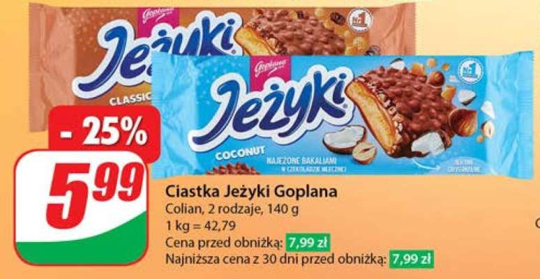 Ciastka Jeżyki Goplana