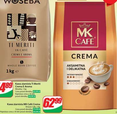 Kawa ziarnista MK Café Crema