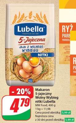Makaron 5-jajeczny Wolny Wybieg nitki Lubella