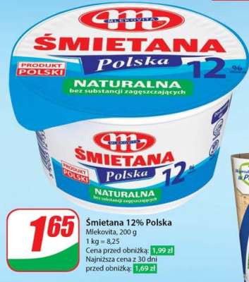 Śmietana 12% Polska