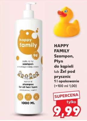HAPPY FAMILY Szampon, Płyn do kąpieli lub Żel pod prysznic