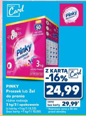 PINKY Proszek lub Żel do prania