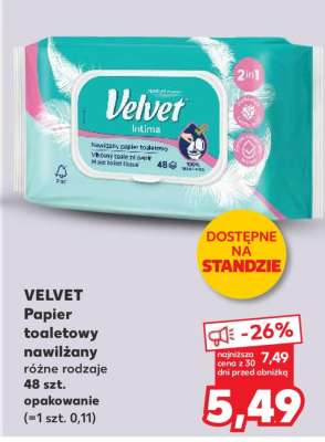 Velvet papier toaletowy nawilżany