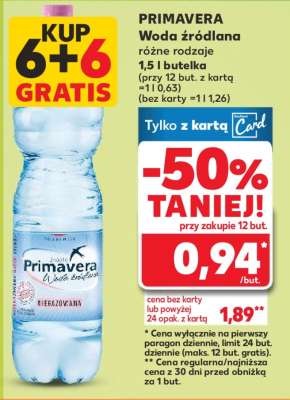 PRIMAVERA Woda źródlana