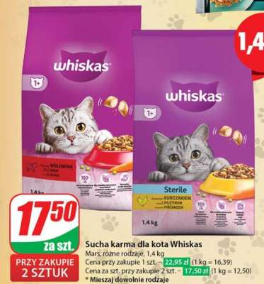 Sucha karma dla kota WHISKAS