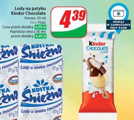 Lody na patyku Kinder Chocolate