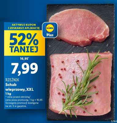 RZEŹNIK Schab wieprzowy, XXL 1 kg
