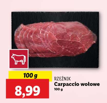 Carpaccio wołowe