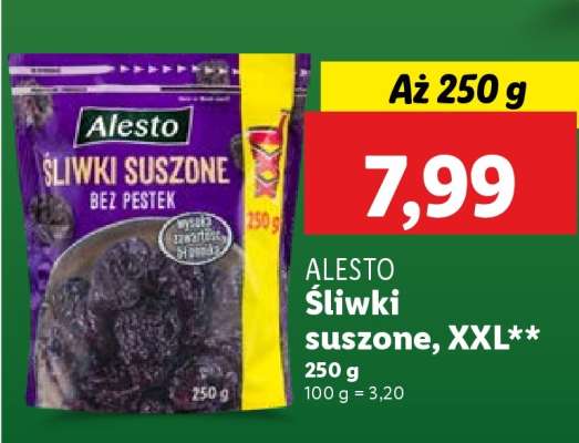 ALESTO Śliwki suszone, XXL