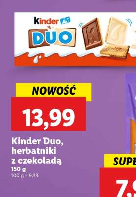 Kinder DUO, herbatniki z czekoladą