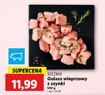 Gulasz wieprzowy z szynki