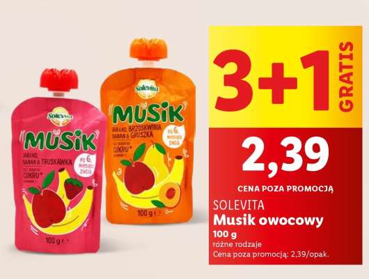 SOLEVITA Mus owocowy