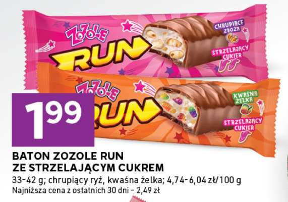 BATON ZOZOLE RUN ZE STRZELAJĄCYM CUKREM