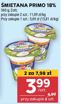 Śmietana Primo 18%