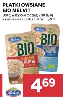 Płatki owsiane BIO Melvit*
