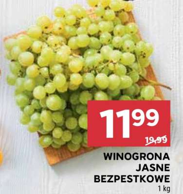 Winogrona jasne bezpestkowe