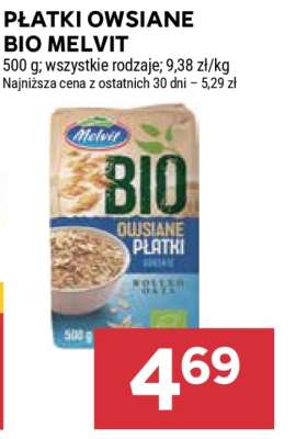Płatki owsiane BIO Melvit*