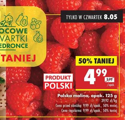 Polska malina opak 125 g