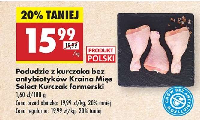 Podudzie z kurczaka bez antybiotyków Kraina Mięs Select Kurczak farmerski
