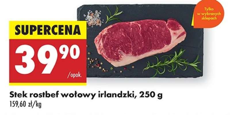 Stek rostbef wołowy irlandzki, 250 g