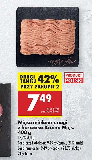 Mięso mielone z nogi z kurczaka Kraina Mięs , 400 g