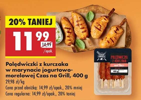 Polędwiczki z kurczaka w marynacie jogurtowo morelowej Czas na Grill 400 g