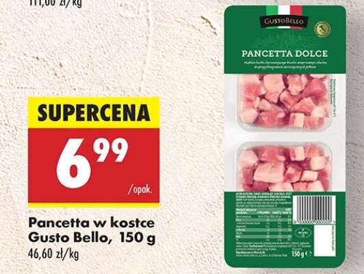 Pancetta w kostce Gusto Bello, 150 g